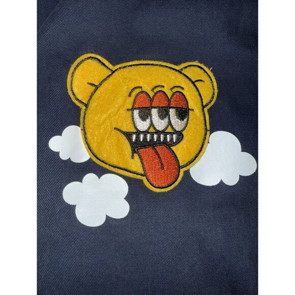 Smoke Rise Legendary Bear Varsity Jacket XL Navy White Embroidered Streetwear - Picture 4 of 13